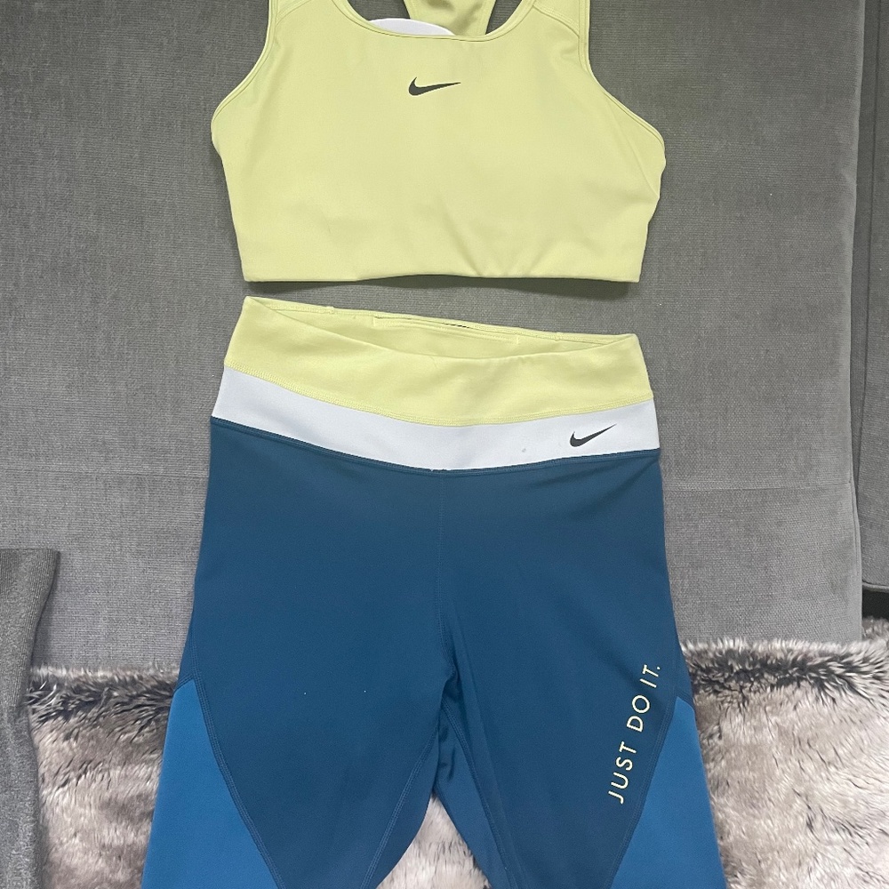 Nike lime green summer set